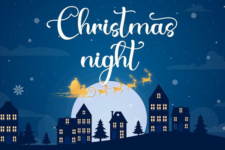 Christmas Bear Calligraphy Font 2