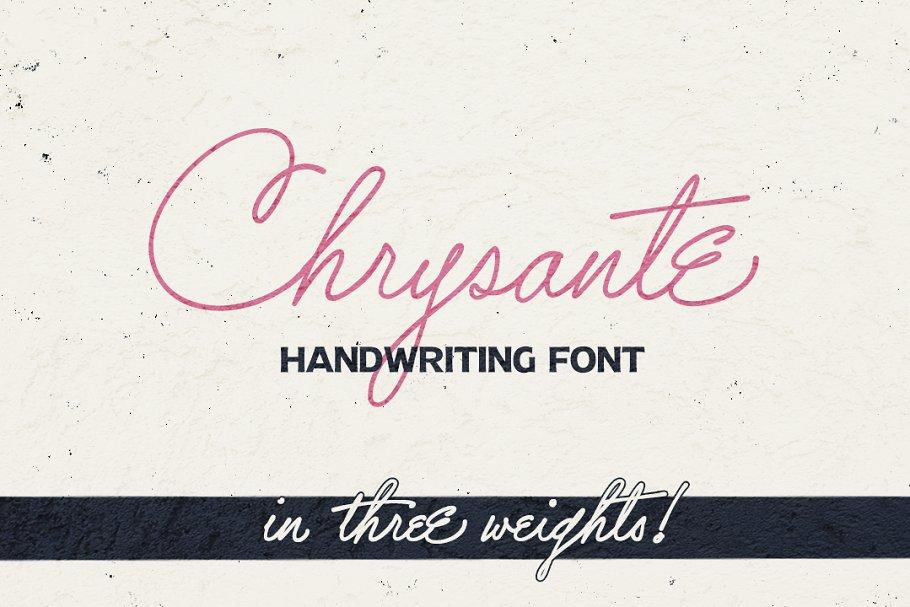Chrysante Handwritten Signature Font