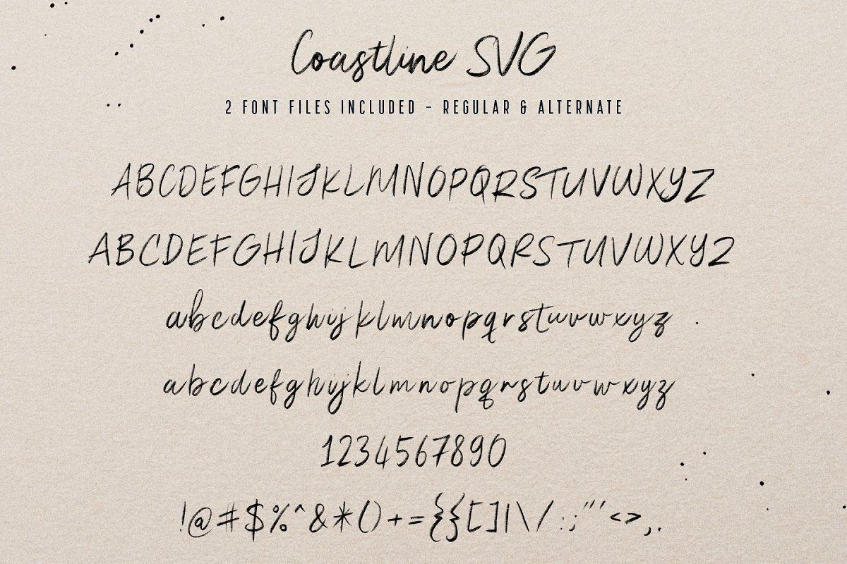 Coastline Brush Font 3