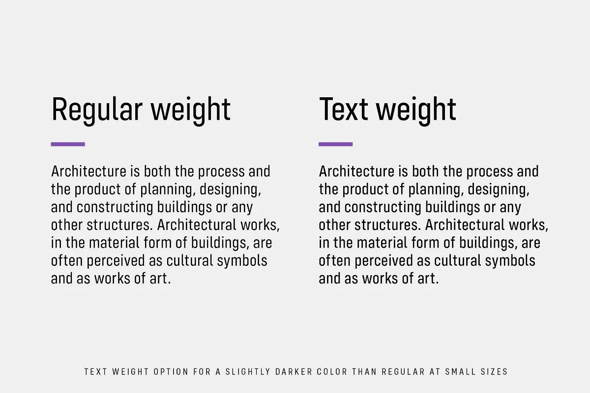 Config Condensed Sans Font Family 10