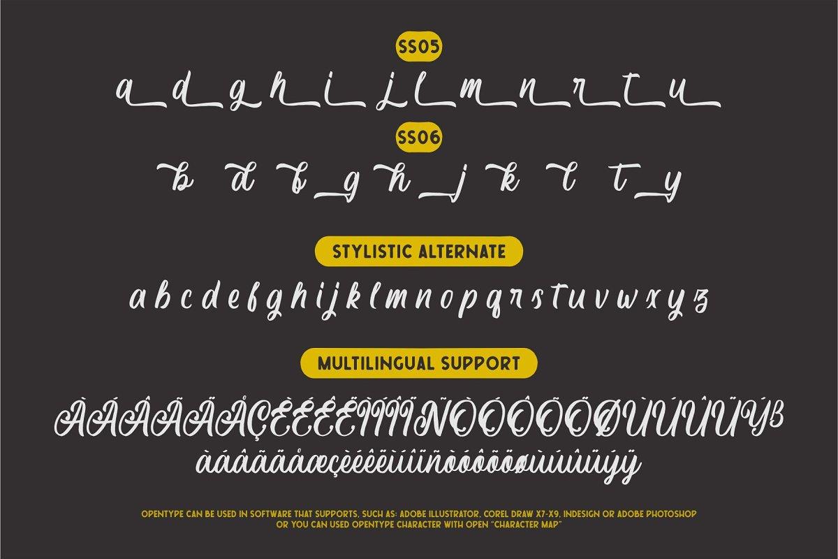 Courtland Handdrawn Font  8