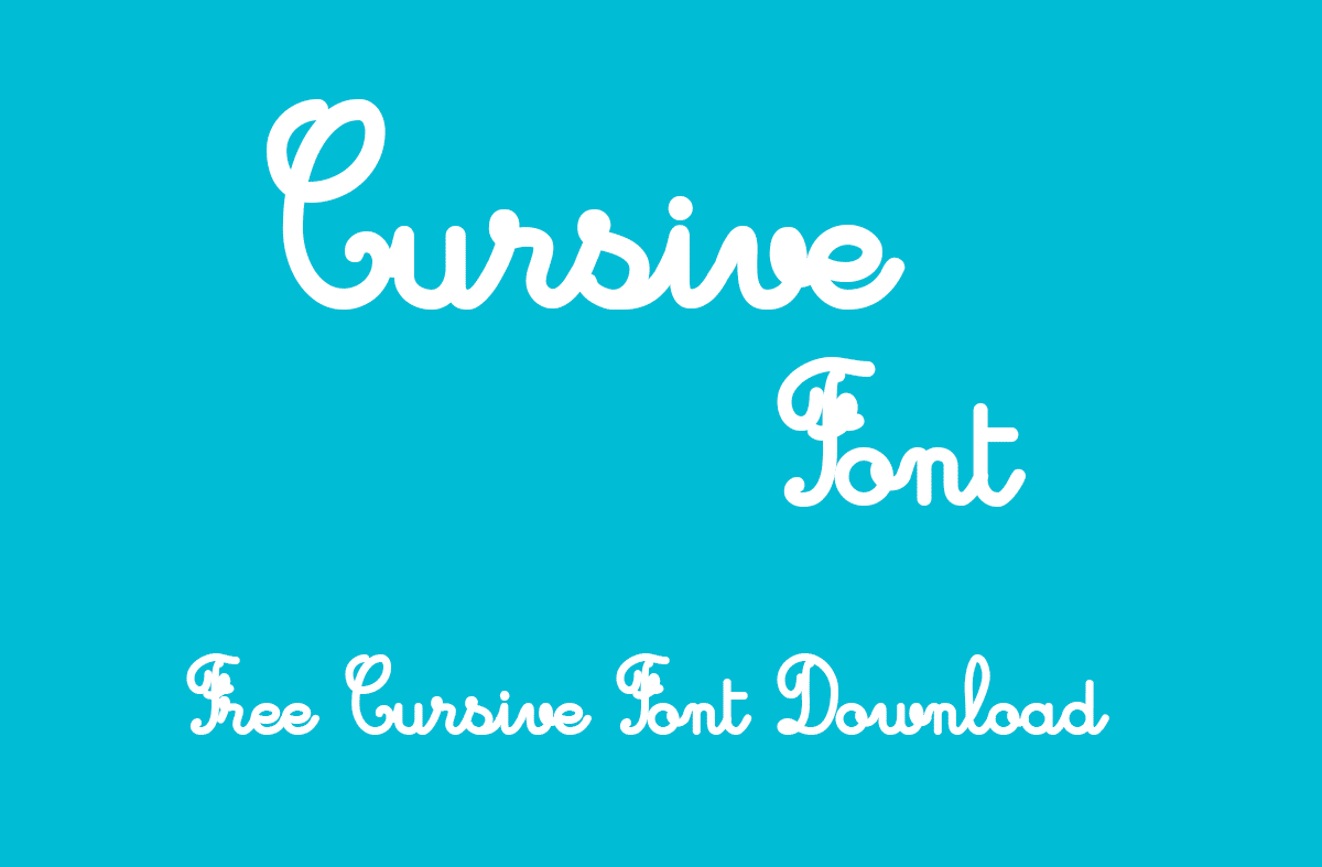 Cursive Font Family