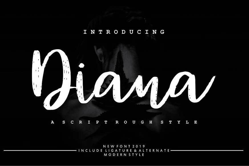 Diana Rough Font