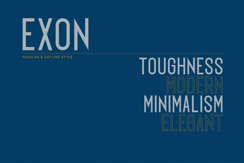 Exon Sans Serif Font 2
