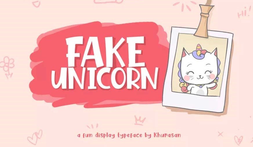 Fake Unicorn Font