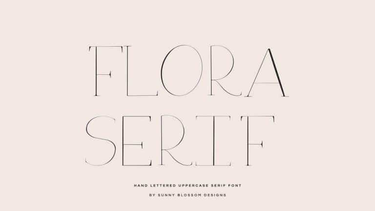 Flora Serif Font