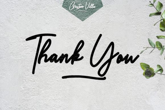 Gaston Villa Signature Font 8
