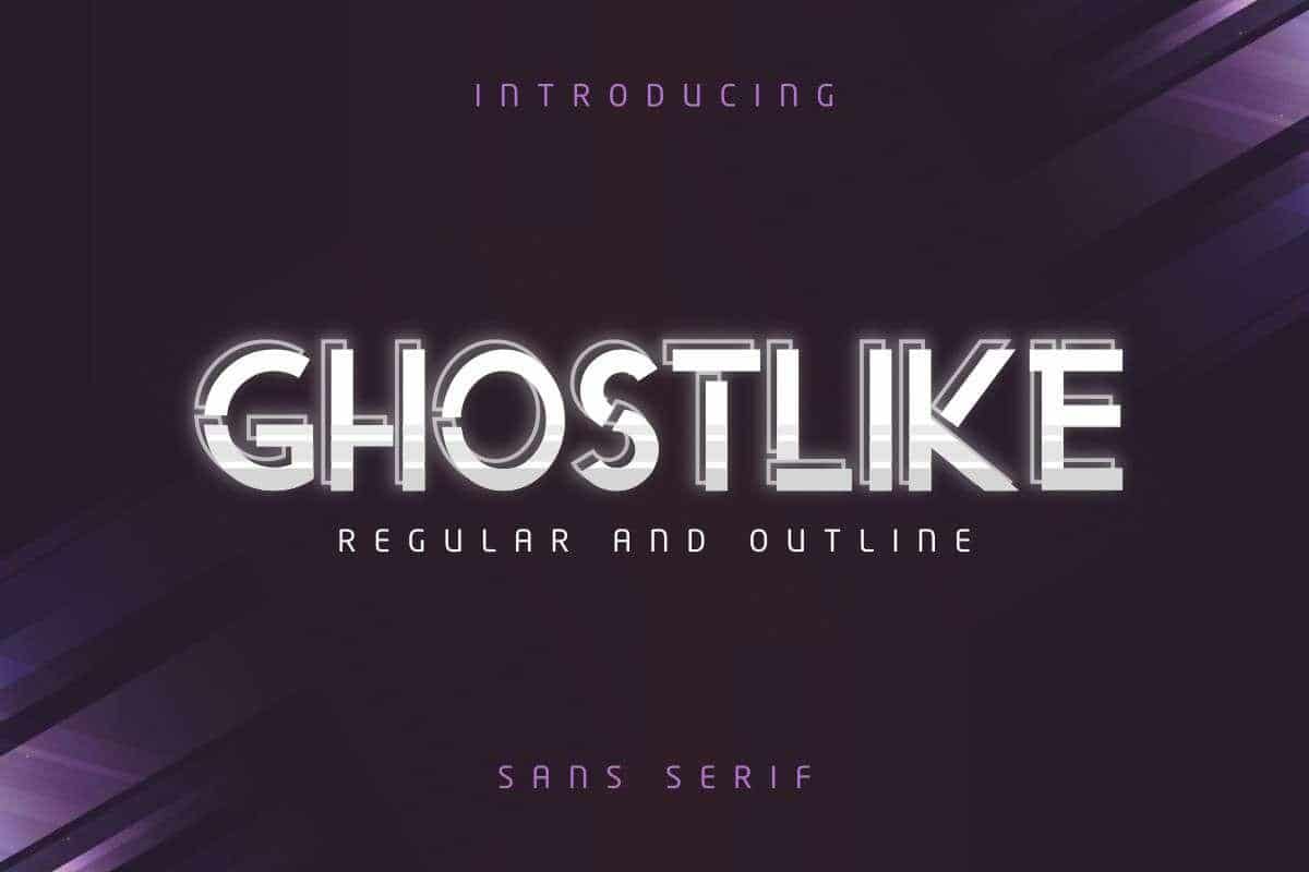 Ghostlike Sans Serif Font 1