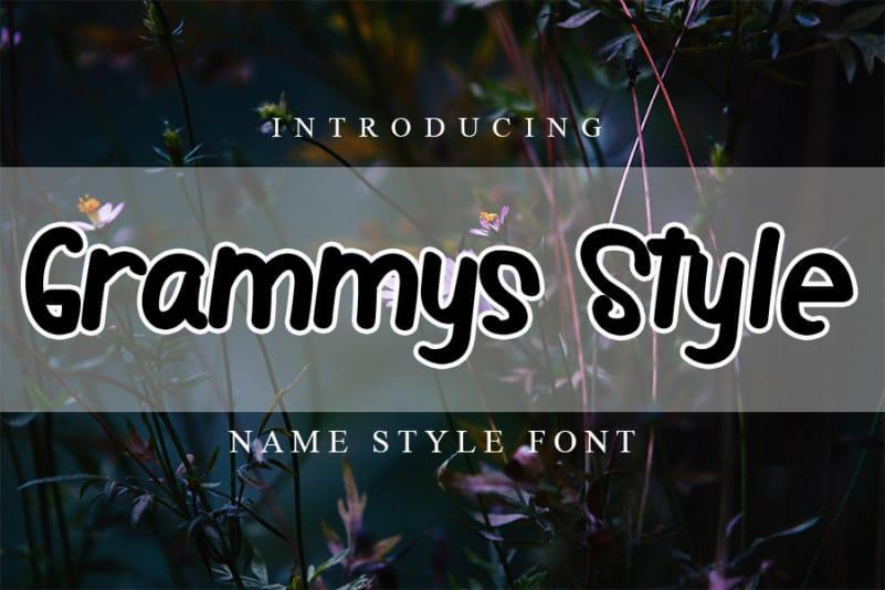 Grammys Style Script Font
