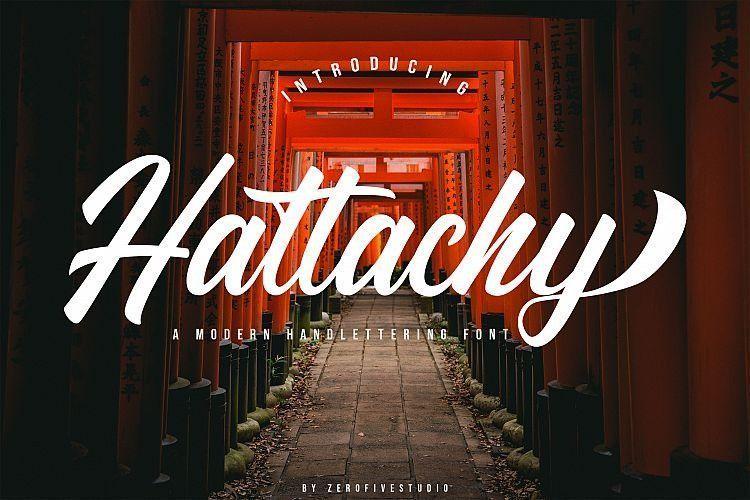 Hattachy Modern Script Font
