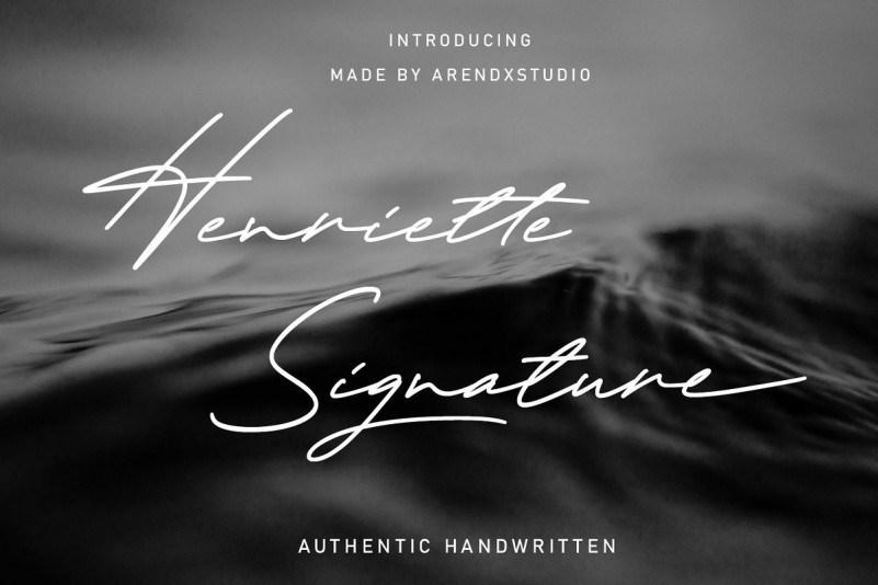 Henriette Signature Script Font