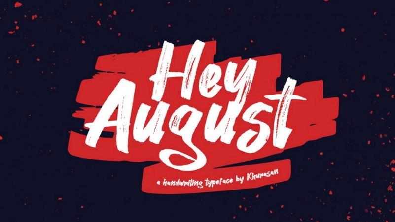 Hey August Free Font