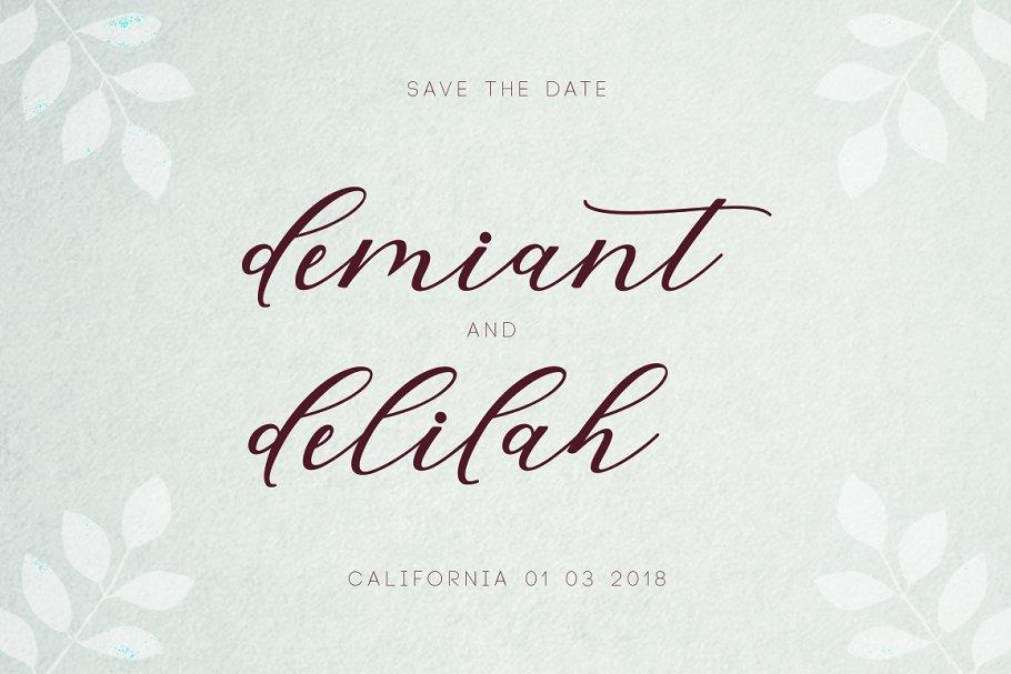 Hiters Calligraphy Font  2