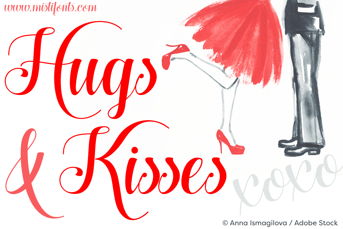 Hugs  Kisses Font Free 1