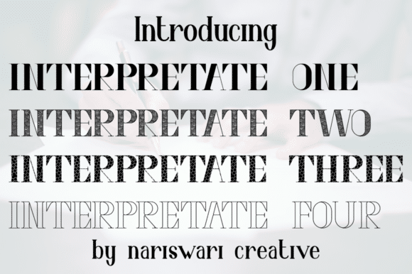 Interpretate Four Serif Font 1