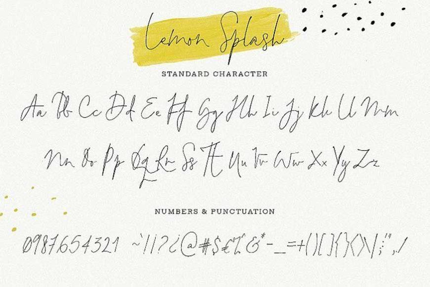 Lemon Splash Font  2