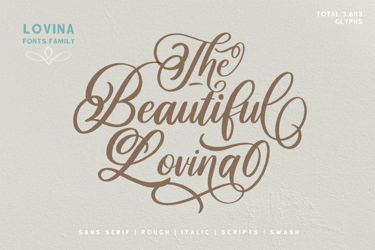 Lovina Calligraphy Font