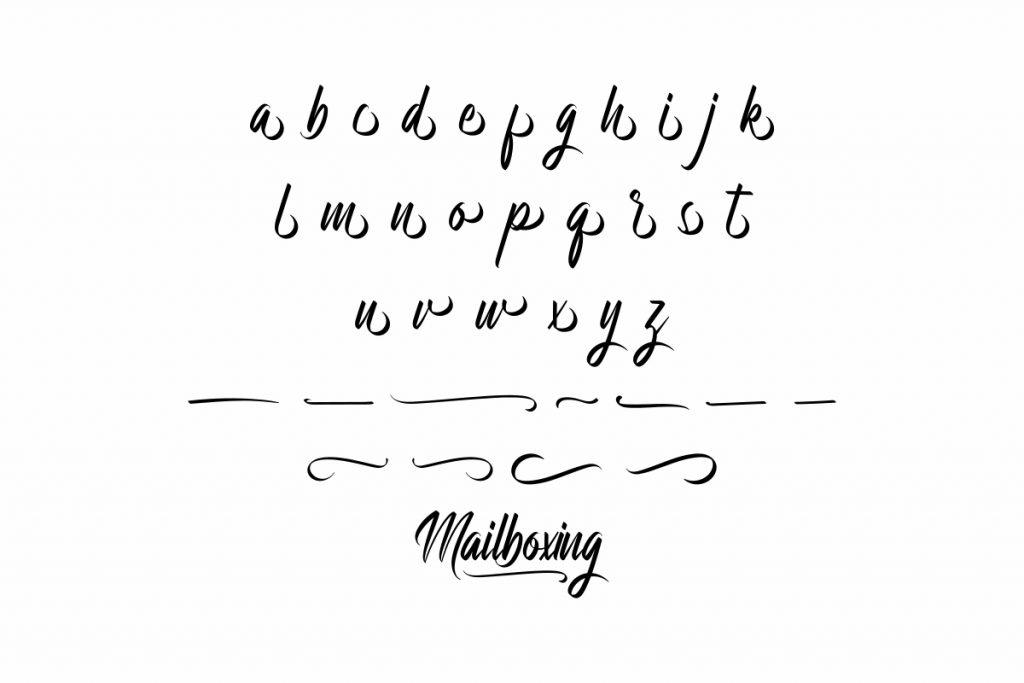 Mailboxing Brush Font 1