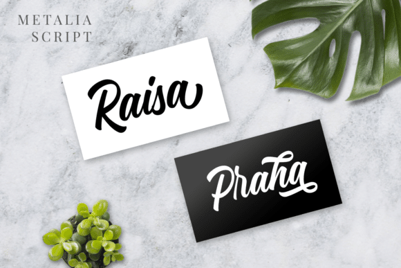 Metalia Script Font 6