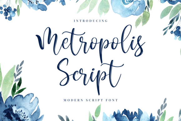 Metropolis Calligraphy Script Font 1