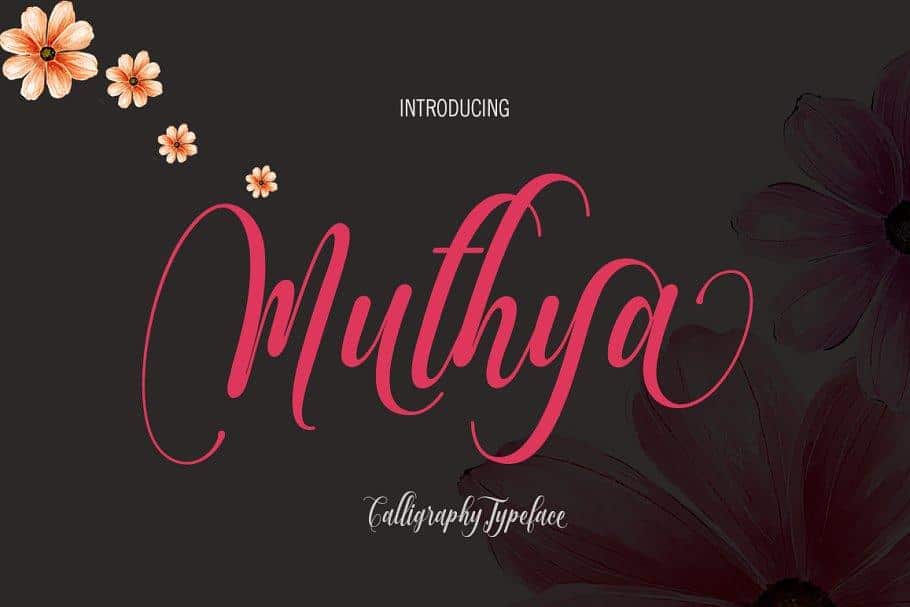 Muthya Script Font