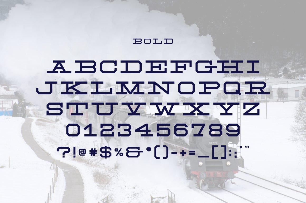 NH Rail Slab Typeface 7