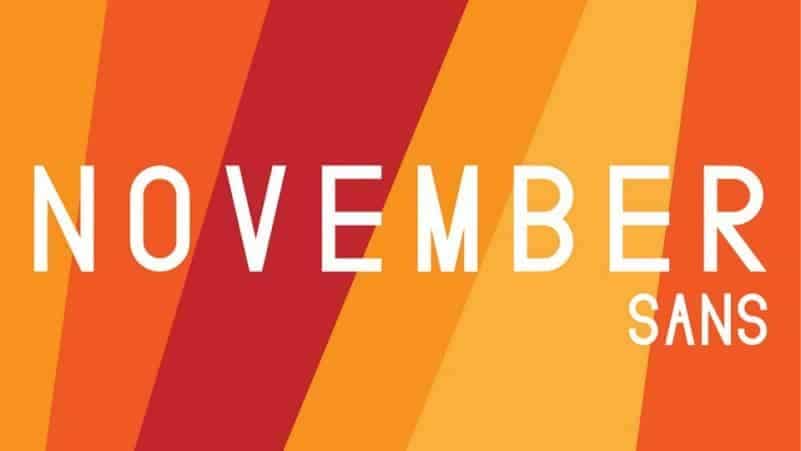 November Sans Serif Font