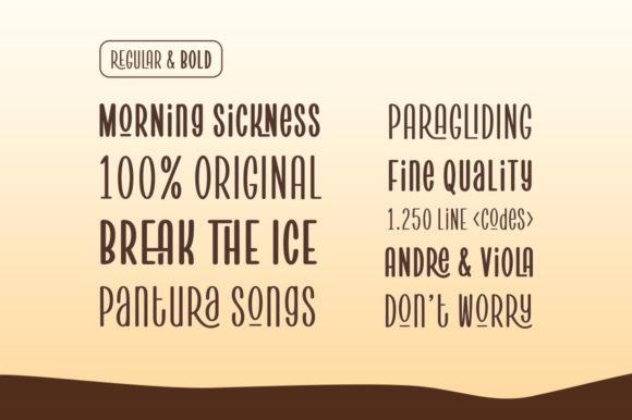 Pantura Display Font  5