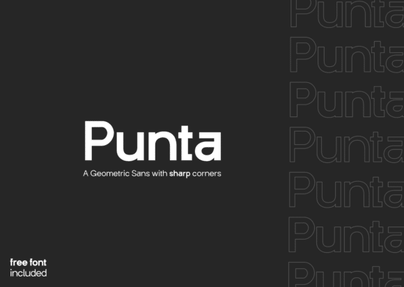 Punta Geometric Sans Serif Font 1