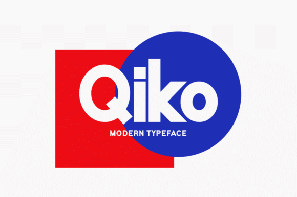Qiko Modern Sans Serif Typeface