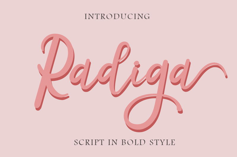 Radiga Script Font 1
