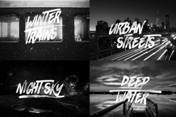 Rhinos Focks Brush Font 3