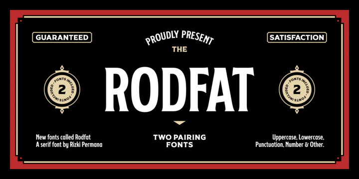 Rodfat Display Font 1