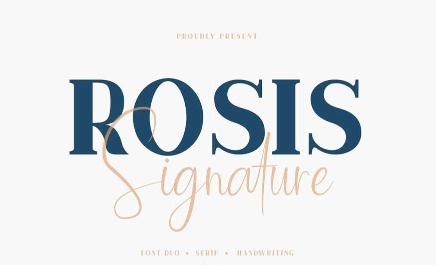Rosis And Ballroom Font Duo