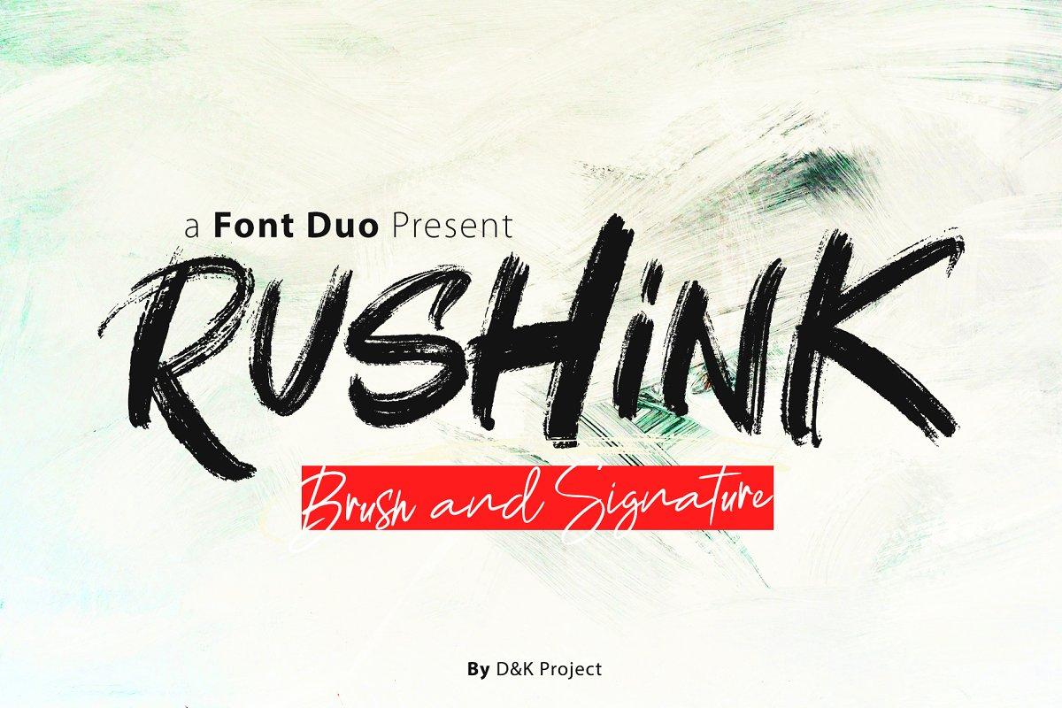 Rushink Brush Font 8