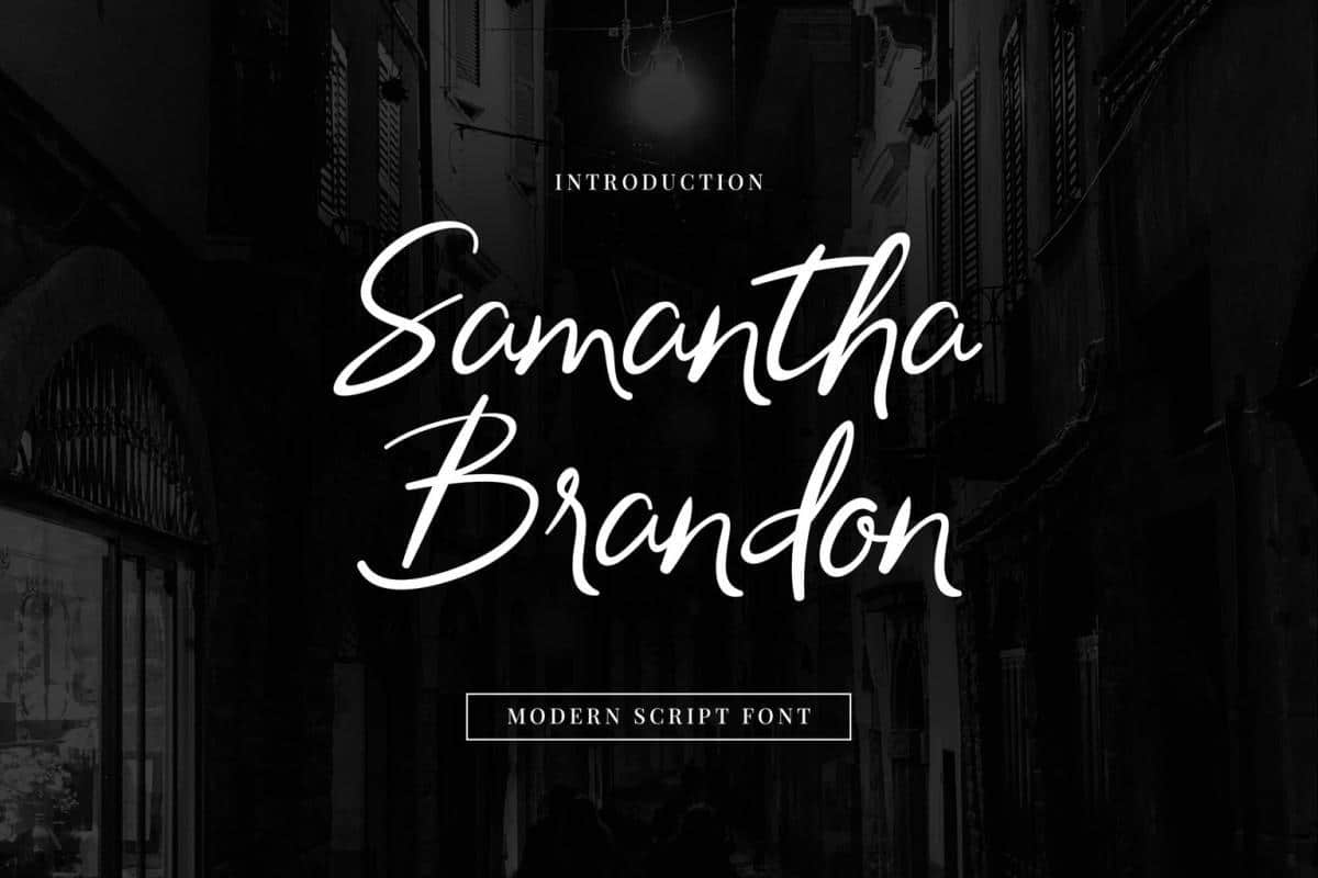 Samantha Brandon Handwritten Font