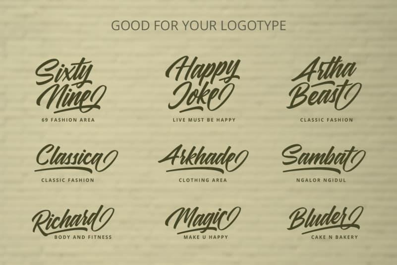 Samble Trice Brush Font 3