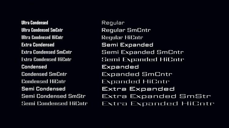 Science Gothic Font 1