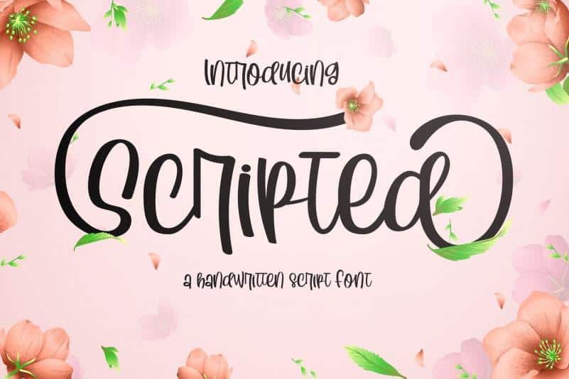 Scripted Font