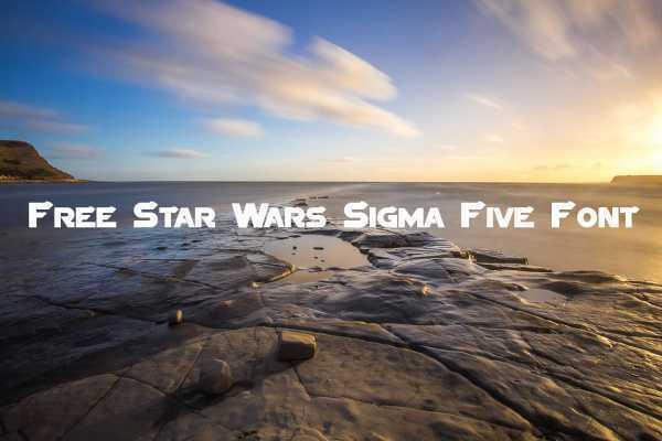 Sigma Five font 1