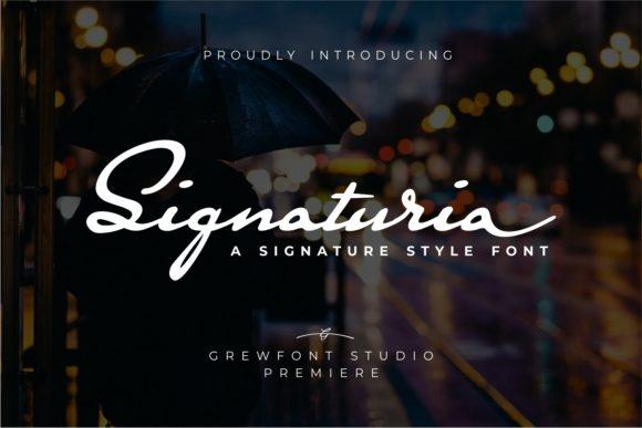 Signaturia Signatur Script Font