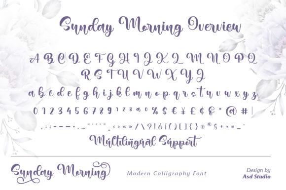 Sunday Morning Calligraphy Font  7