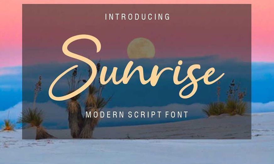 Sunrice Font 1