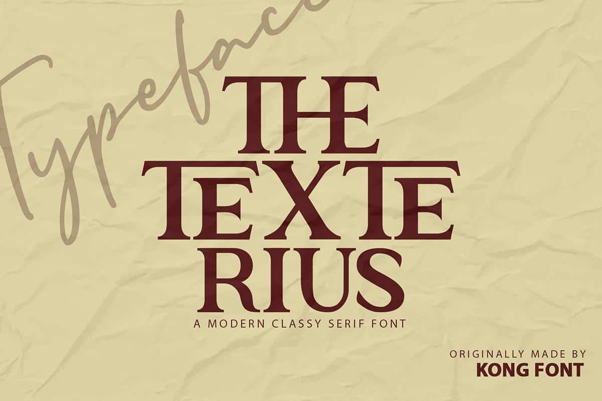The Texterius Serif Font 3