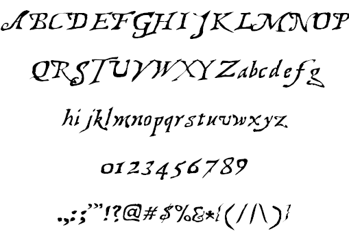 Treasure Map Deadhand Font 1