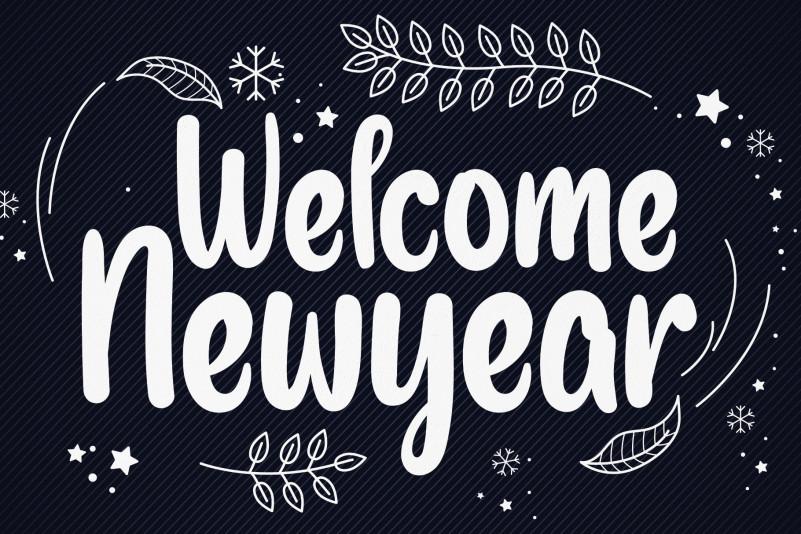 Welcome Newyear Script Font