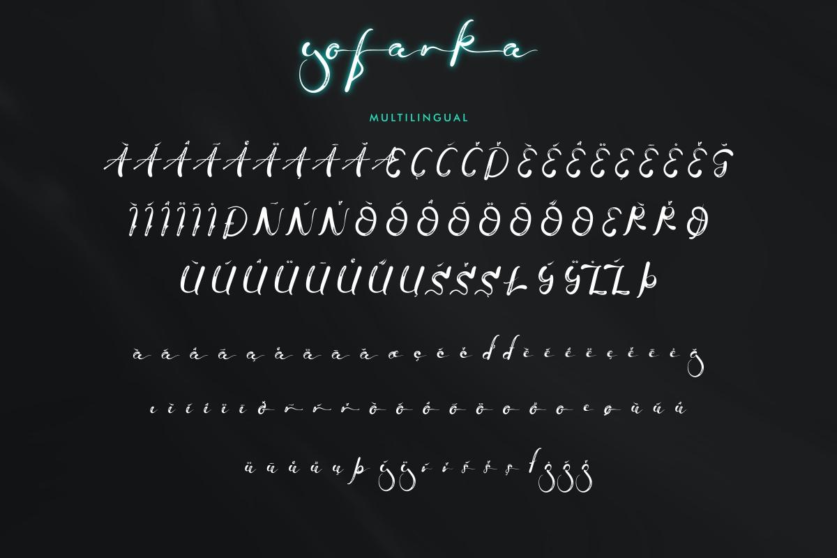 Yofanka Brush Font 2