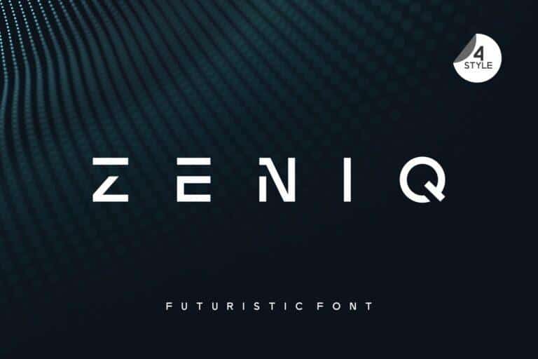 Zeniq Modern Sans Display Font 1