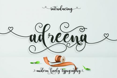 Adreena Script Font 1