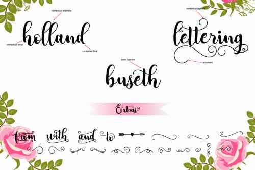 Adreena Script Font 9